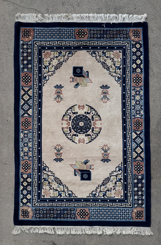 Image 1 of Antiker chinesischer Teppich aus Peking