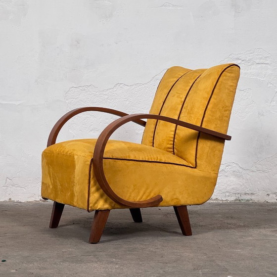 Image 1 of Par de sillones Art Déco de Jindřich Halabala para UP Závody, años 30