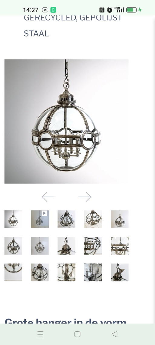 English design pendant lamp from the architectural forum