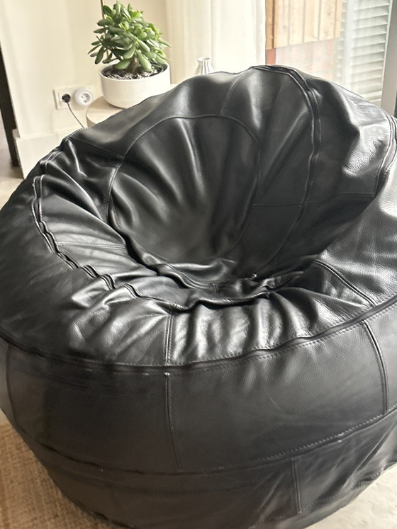 Vintage Leolux Ball Chair Poef In Leder – Zitzakken, Leather (photo 5 of 5)