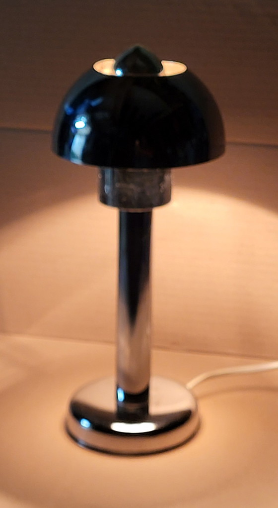 Image 1 of Lampada da tavolo vintage cromata in stile spaziale