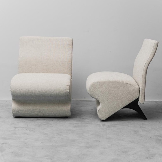 Image 1 of COPPIA DI POLTRONE VINTAGE IN TESSUTO MODERNO ANNI '70