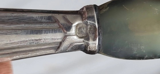 Couverts à Salade Art Déco en Argent (Poinçon Minerve) – Silver, Art Deco (photo 7 of 10)