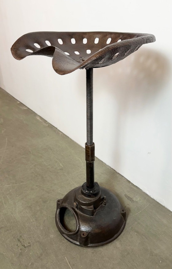 Image 1 of Vintage Industrial Swivel Chair, 1950s