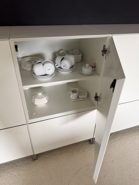 Image 1 of Vetrina Pastoe Vision colore bianco 005, struttura alluminio