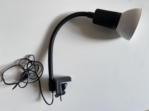 Lampada da tavolo vintage Philips con morsetto, lampada da scrivania HP 2001, anni '70