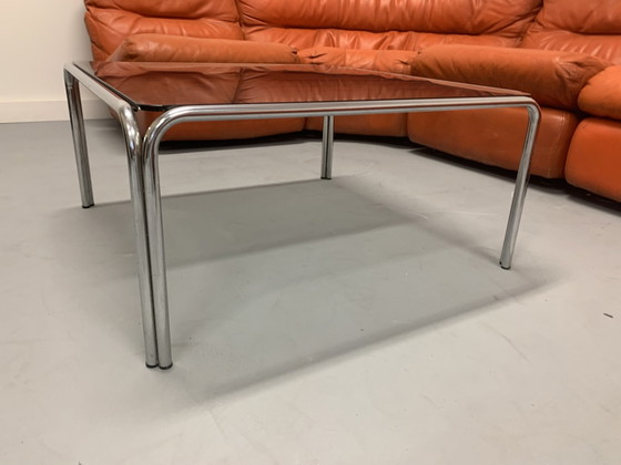 Table basse vintage en verre fumé – Tables basses, Chrome (photo 3 of 5)