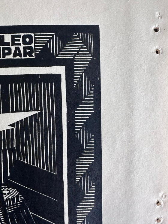 Image 1 of Escher wood engraving 1931 Emblemata