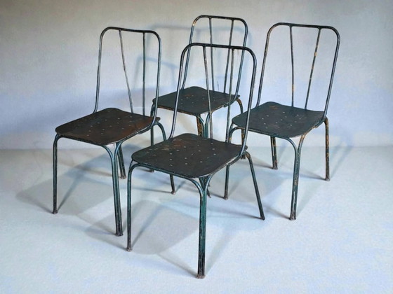 Tuinstoelen Parc et Jardin de Paris, jaren 50 (*4) – Tuinmeubelen, Iron (photo 12 of 13)