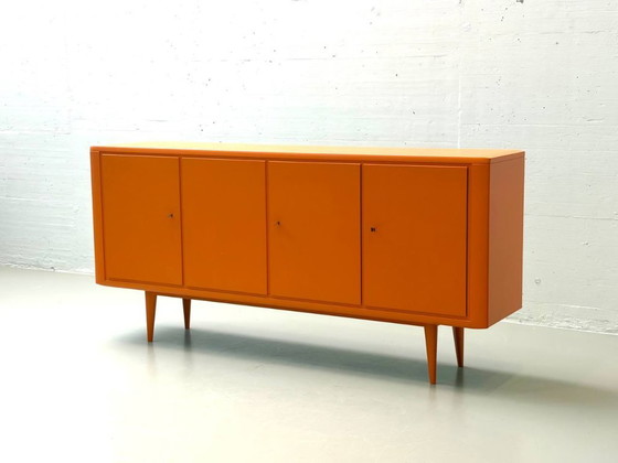 Image 1 of Buffet rétro orange vif, années 1960