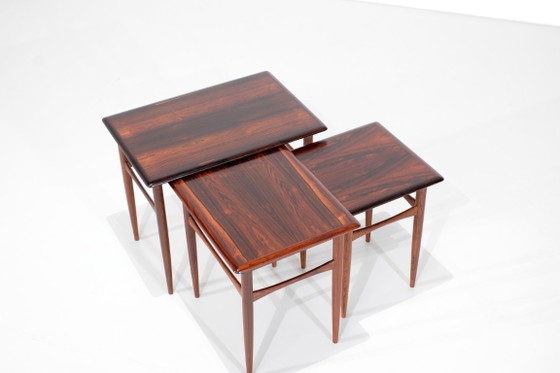 Tavolini disegnati da Kai Kristiansen per Skovmand & Andersen, Danimarca, anni '60. – Vetrine, Wood, Vintage (photo 7 of 19)