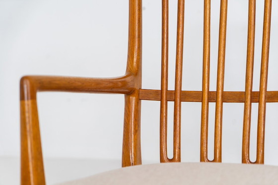 Image 1 of Fauteuil à bascule « ML33 » de Hans J. Wegner pour A. Mikael Laursen (Danemark, années 1950).