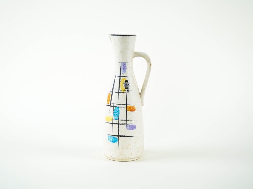 Ceramic jug, German design, 1960s, manufactured by Jasba