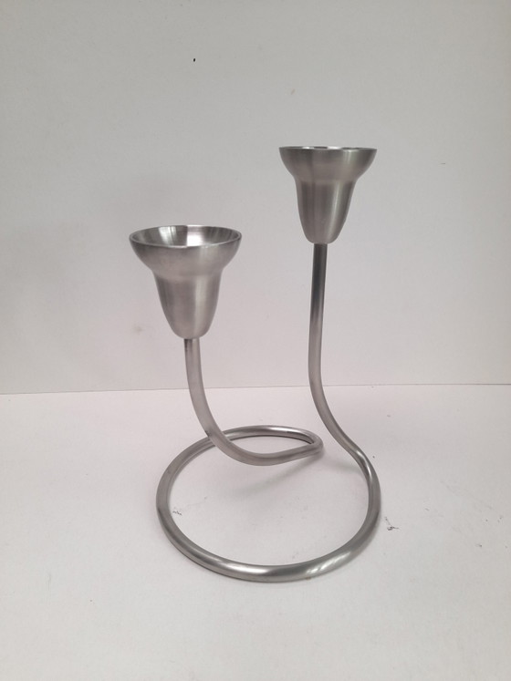 Image 1 of Candeliere Georg Jensen in acciaio inox spazzolato