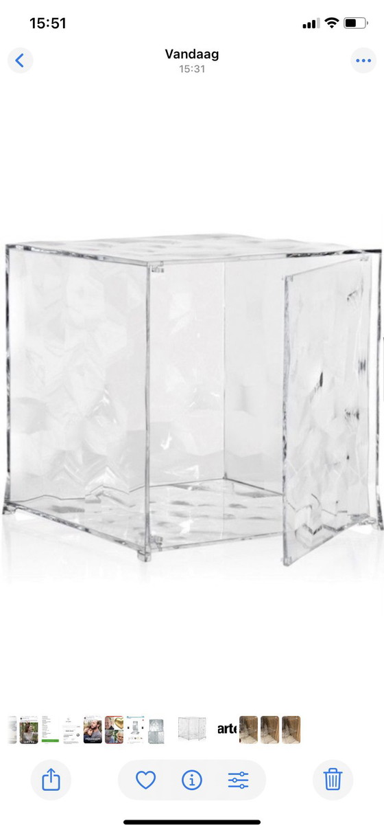 Image 1 of Kartell storage box transparent with door