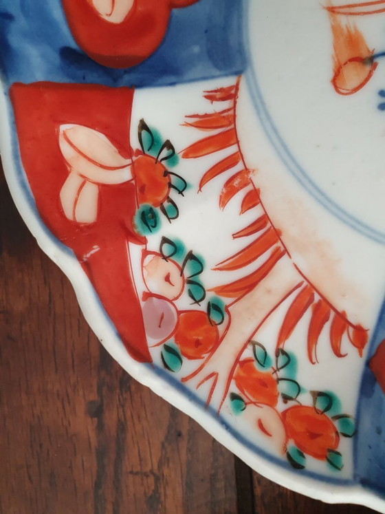 Image 1 of Set van 2 gelijkaardige Imari borden-porselein 21 en 22cm