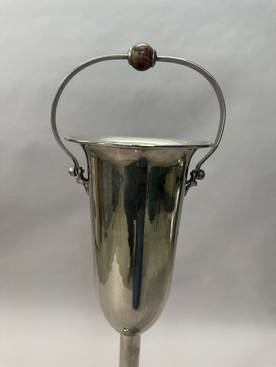 Image 1 of Enfriador de champán con pedestal – Art Déco ca. 1920