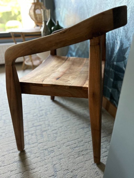 Image 1 of Handcrafted walnut chairs
