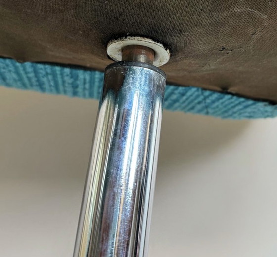 Image 1 of Silla giratoria Knoll 70s rizos de lana