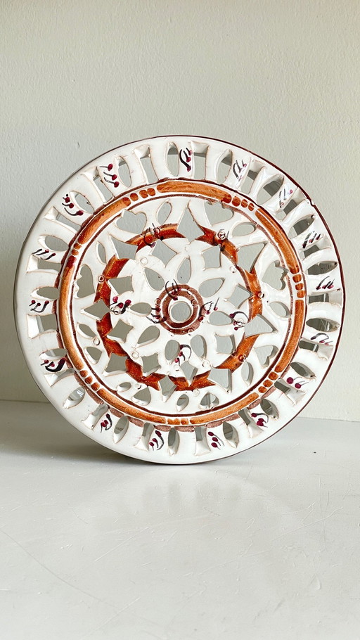 Enameled Terracotta Wall Panel Centre Bordeaux