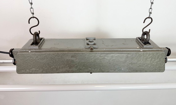 Image 1 of Lampada tubolare grigia industriale di Elektrosvit, anni '70