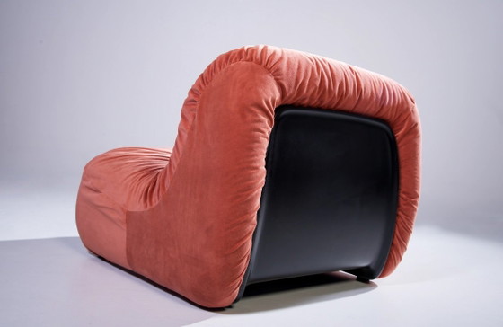 ‘MALU’ LOUNGE CHAIRS BY DIEGO MATTU FOR 1 P, ITALY 1970S, 1P, Armchairs, Textile, Red (photo 2 of 5)