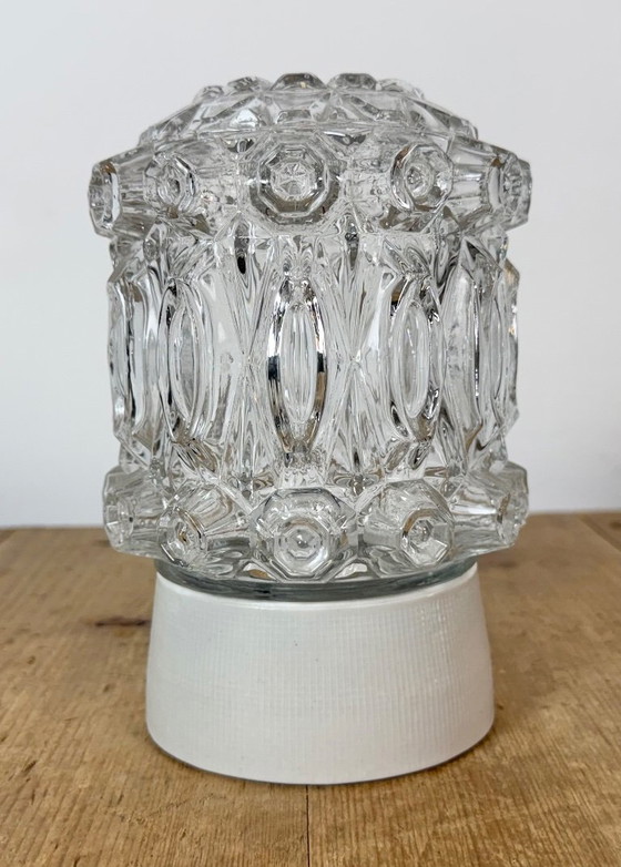 Vintage witte porseleinen plafondlamp, jaren 70 – Plafondlampen, Porcelain (photo 3 of 12)