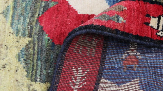 Image 1 of Original Persian carpet Gabbeh Ghashghai Oriental carpet 198 cm x 113 cm Old Natural