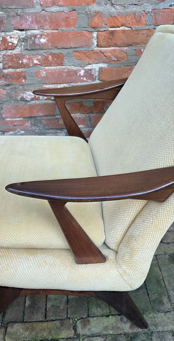 Deux Fauteuils design vintage. Karl Edvard Korseth. LK Hjelle, Bois, Autre, Jaune (photo 6 sur 15)