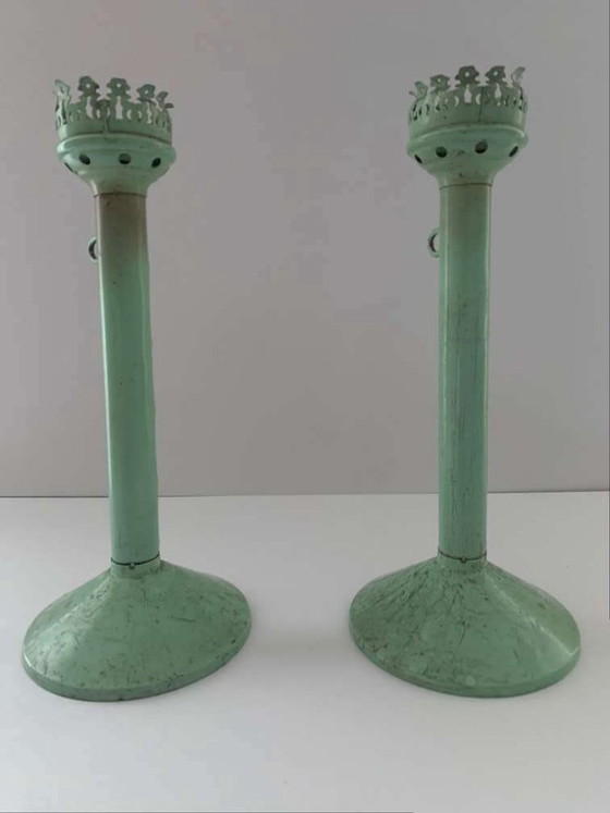 Image 1 of 2 Bauhaus Windlichten Kandelaars Kandelaars Marianne Brandt Ruppel Ruppelwerke