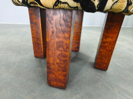 Image 1 of Taburete redondo Art Déco, Checoslovaquia, década de 1930