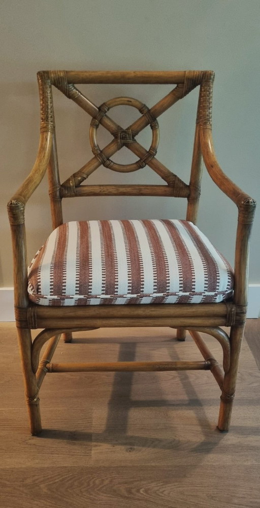 4 Vintage rattan chairs