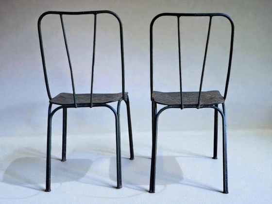 Tuinstoelen Parc et Jardin de Paris, jaren 50 (*4) – Tuinmeubelen, Iron (photo 6 of 13)