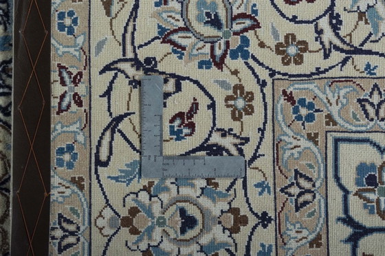 Image 1 of Squisito tappeto orientale Nain 9La con contenuto di seta - 301 x 196 cm - Annodato a mano