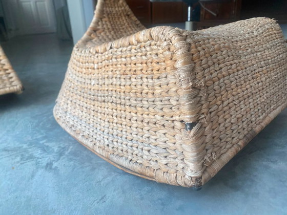 Paar IKEA PS GULLHOLMEN Schommelstoelen – Maria Vinka – 2002 – Wicker (photo 11 of 12)