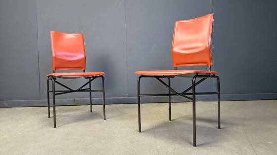 Image 1 of Ross Littlel voor Matteo Grassi set van 6 eetkamerstoelen, jaren 70