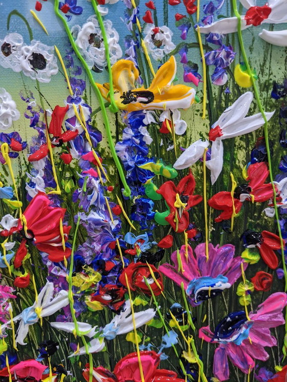 Evelina Vine - Blossoms in Bloom - Artist Painting – Paintings & Drawings, Canvas (photo 5 of 9)