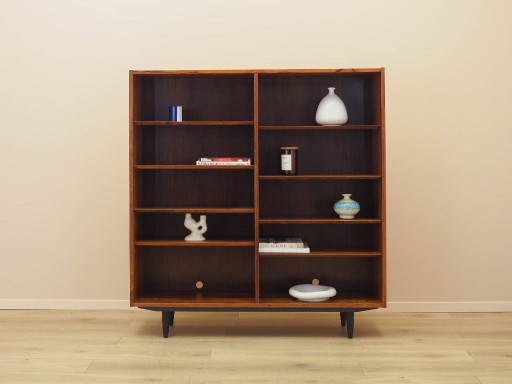 Boekenkast van palissanderhout, Deens ontwerp, jaren 70, vervaardigd door Hundevad.