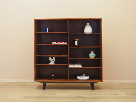 Image 1 of Boekenkast van palissanderhout, Deens ontwerp, jaren 70, vervaardigd door Hundevad.