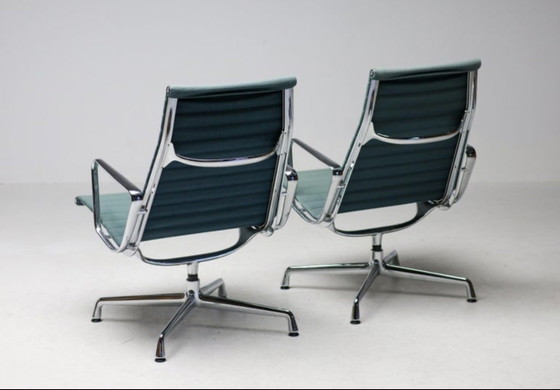 Image 1 of Set of 2 Hermen Miller Aluminum group EA116 Lounge Chairs