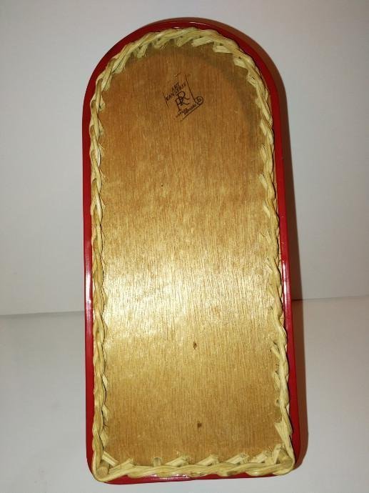 Image 1 of Vintage 90's Wine Spirits Bottle Holder / Presentation Table Basket