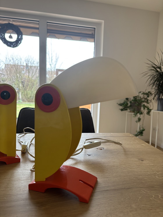 Image 1 of Toucan / Toucan Table Lamps 2-Piece Set Old Timer Ferrari Vintage