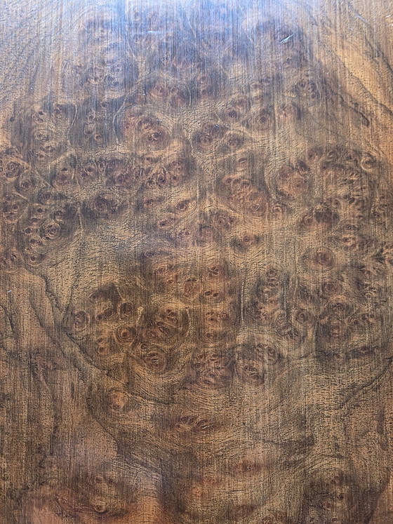 Image 1 of Elegante, antike Satztische mit Maserfurnier