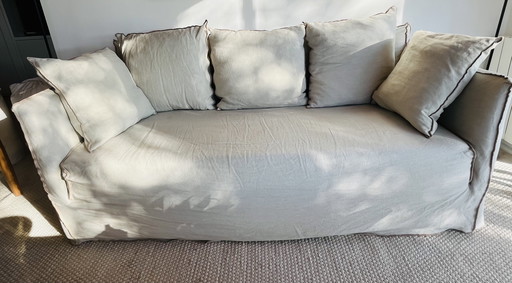 Gervasoni Three-Seater Linen Sofa by Paola Navone