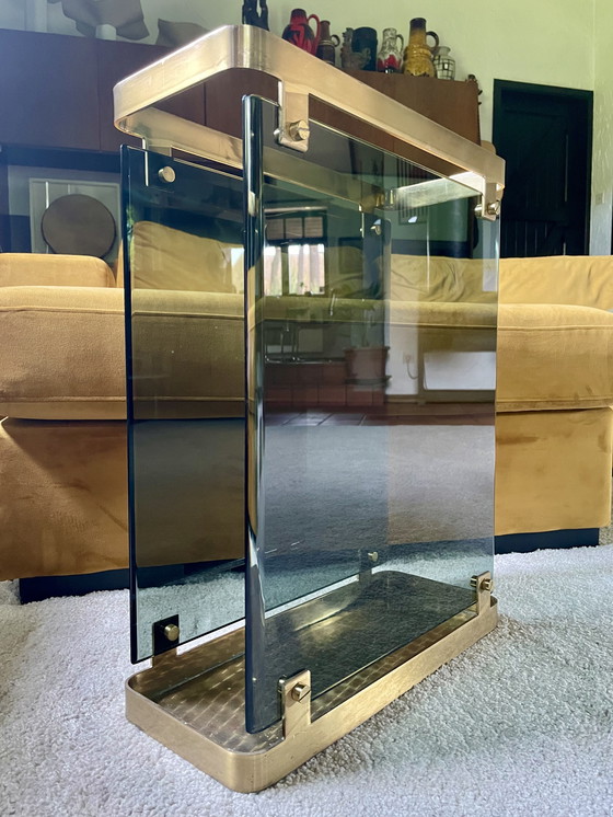 Image 1 of Design brass umbrella stand.  Fontana Arte, 1960