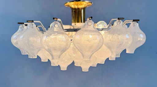 Lampada da soffitto/sospensione di J.T. Kalmar, modello: Tulipan, Austria, anni '60
