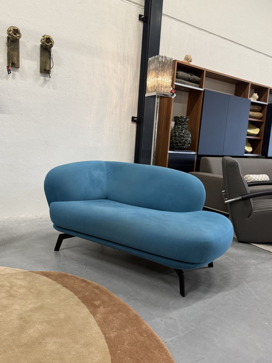 Image 1 of Leolux Flint Chaise Longue Blauw Alcantara