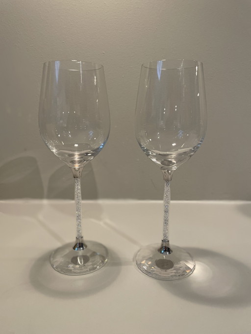 Swarovski wine glasses