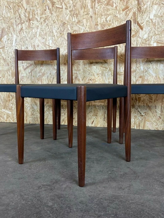 Image 1 of 4x 60s 70s Teak Chairs Dining Chair Poul M. Volther Frem Røjle