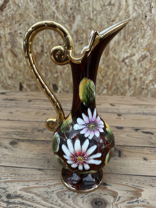 Aiguillere Vase Soliflore Vintage - Hubert Béquet Quaregnon H 28 cm